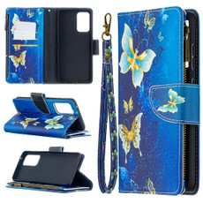 For Samsung Galaxy A52 5G / 4G Colored Drawing Pattern Zipper Horizontal Flip Leather Case with Holder & Card Slots & Wallet(Gold Butterfly) For Samsung Galaxy A52 5G / 4G Colored Drawing Pattern Zipper Horizontal Flip Leather Case with Holder & Card Slots & Wallet(Gold Butterfly)