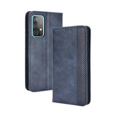For Samsung Galaxy A72 5G Magnetic Buckle Retro Crazy Horse Texture Horizontal Flip Leather Case with Holder & Card Slots & Photo Frame(Blue) For Samsung Galaxy A72 5G Magnetic Buckle Retro Crazy Horse Texture Horizontal Flip Leather Case with Holder & Card Slots & Photo Frame(Blue)
