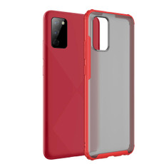 For Samsung Galaxy A02s (EU Edition) Four-corner Shockproof TPU + PC Protective Case(Red)