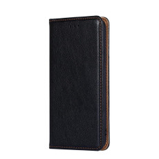 For Samsung Galaxy S10 PU + TPU Gloss Oil Solid Color Magnetic Horizontal Flip Leather Case with Holder & Card Slot & Wallet(Black)