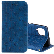 For Samsung Galaxy A12 Lucky Flowers Embossing Pattern Magnetic Horizontal Flip Leather Case with Holder & Card Slots(Dark Blue) For Samsung Galaxy A12 Lucky Flowers Embossing Pattern Magnetic Horizontal Flip Leather Case with Holder & Card Slots(Dark Blue)