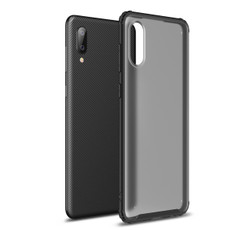 For Samsung Galaxy A02 Four-corner Shockproof TPU + PC Protective Case(Black)