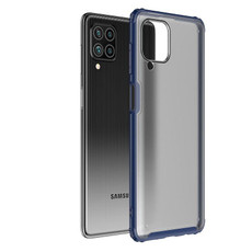 For Samsung Galaxy F62 / M62 Four-corner Shockproof TPU + PC Protective Case(Blue)