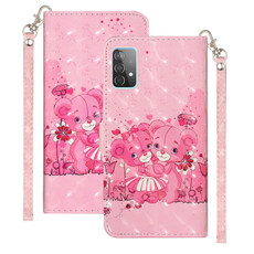 For Samsung Galaxy A52 5G / 4G 3D Pattern Horizontal Flip PU Leather Case with Holder & Card Slots & Wallet(Little Bear)