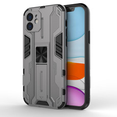 Supersonic PC + TPU Shock-proof Protective Case with Holder For iPhone 11 Pro(Gray)