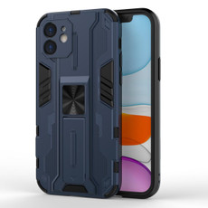 Supersonic PC + TPU Shock-proof Protective Case with Holder For iPhone 11(Dark Blue)