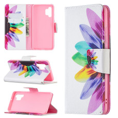 For Samsung Galaxy A32 4G Colored Drawing Pattern Horizontal Flip Leather Case with Holder & Card Slots & Wallet(Sun Flower)