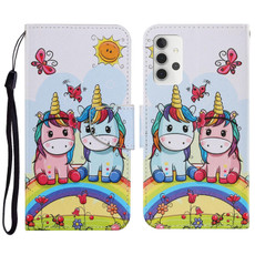 For Samsung Galaxy A32 4G Coloured Drawing Pattern Horizontal Flip PU Leather Case with Holder & Card Slots & Wallet & Lanyard(Couple Unicorn) For Samsung Galaxy A32 4G Coloured Drawing Pattern Horizontal Flip PU Leather Case with Holder & Card Slots & Wallet & Lanyard(Couple Unicorn)