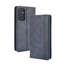 For Samsung Galaxy A82 5G / Quantum 2 5G Magnetic Buckle Retro Crazy Horse Texture Horizontal Flip Leather Case with Holder & Card Slots & Photo Frame(Blue)