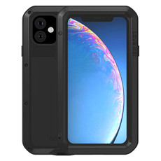 For iPhone 11 Pro LOVE MEI Metal Shockproof Waterproof Dustproof Protective Case(Black)