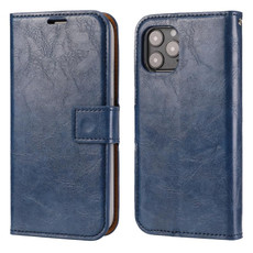 For iPhone 11 Pro Crazy Horse Texture Detachable Magnetic Back Cover Horizontal Flip Leather Case with Holder & Card Slots & Photo Frame & Wallet (Blue)