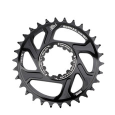 BDSNAIL Mountain Bike Single Disk GXP Direct-Shaped Integrated Disk Positive And Negative Tooth Disc, Colour: 30T (Black)