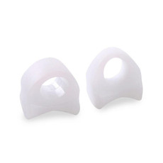 10 Pairs Great Toe Orthosis Separator Soft and Comfortable Toe Care Cover, Size: S(White) 10 Pairs Great Toe Orthosis Separator Soft and Comfortable Toe Care Cover, Size: S(White)