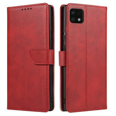 For Samsung Galaxy A22 4G Calf Texture Buckle Horizontal Flip Leather Case with Holder & Card Slots & Wallet(Red)