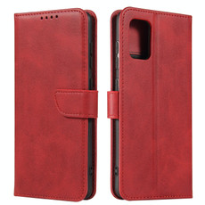 For Samsung Galaxy A71 Calf Texture Buckle Horizontal Flip Leather Case with Holder & Card Slots & Wallet(Red)