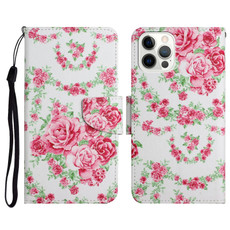 Painted Pattern Horizontal Flip Leather Case with Holder & Card Slot & Wallet For iPhone 11 Pro(Rose Flower)