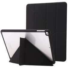 Deformation Acrylic Smart Leather Tablet Case For iPad 9.7 2017 / 2018 / Air / Air 2 / Pro 9.7(Black)