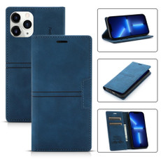 For iPhone 11 Pro Max Dream Magnetic Suction Business Horizontal Flip PU Leather Case with Holder & Card Slot & Wallet (Blue)