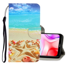 For Xiaomi Redmi 8 3D Colored Drawing Horizontal Flip PU Leather Case with Holder & Card Slots & Wallet(Pentagram)