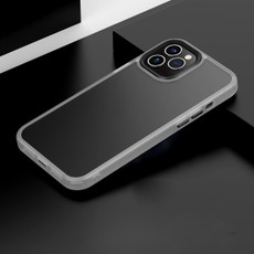 For iPhone 12 / 12 Pro Frosted Back Shockproof Phone Case(Frosted White)
