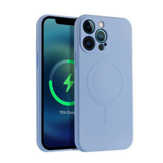 For iPhone 12 Pro Liquid Silicone Full Coverage Magsafe Phone Case(Grey)