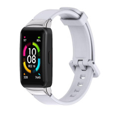 For Huawei Band 6 / Honor Band 6 / 7 MIJOBS Universal Breathable Silicone Watch Band(White) For Huawei Band 6 / Honor Band 6 / 7 MIJOBS Universal Breathable Silicone Watch Band(White)
