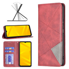 For ZTE Blade A71 Prismatic Invisible Magnetic Leather Phone Case(Red) For ZTE Blade A71 Prismatic Invisible Magnetic Leather Phone Case(Red)