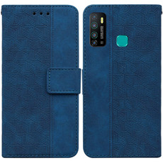For Infinix Hot 9 X655C / Note 7 Lite Geometric Embossed Leather Phone Case(Blue) For Infinix Hot 9 X655C / Note 7 Lite Geometric Embossed Leather Phone Case(Blue)