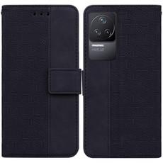 For Xiaomi Redmi K40S Geometric Embossed Leather Phone Case(Black) For Xiaomi Redmi K40S Geometric Embossed Leather Phone Case(Black)