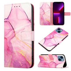 For iPhone 13 mini PT003 Marble Pattern Flip Leather Phone Case (LS001)