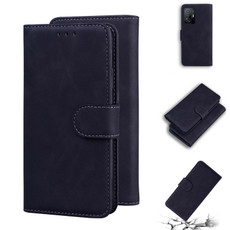 For Xiaomi Mi 11T Pro / Mi 11T Skin Feel Pure Color Flip Leather Phone Case(Black)
