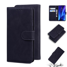 For Xiaomi Redmi K20 / K20 Pro & Mi 9T/ Mi 9T Pro Skin Feel Pure Color Flip Leather Phone Case(Black)
