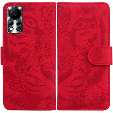 For Infinix Hot 11S NFC X6812B Tiger Embossing Pattern Horizontal Flip Leather Phone Case(Red)