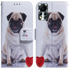 For Infinix Hot 11S NFC X6812B Coloured Drawing Leather Phone Case(Pug)