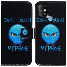 For Infinix Hot 10 X682 Coloured Drawing Leather Phone Case(Anger)