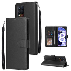 For OPPO Realme 8 / 8 Pro 4G Multifunctional Horizontal Flip Leather Case, with Three Card Slot & Holder & Photo Frame & Lanyard(Black) For OPPO Realme 8 / 8 Pro 4G Multifunctional Horizontal Flip Leather Case, with Three Card Slot & Holder & Photo Frame & Lanyard(Black)