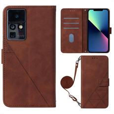 For Infinix Zero X / Zero X Pro Crossbody 3D Embossed Flip Leather Phone Case(Brown)
