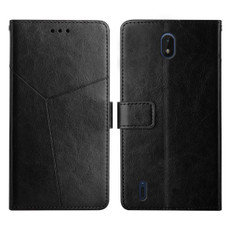 For Nokia C01 Plus Y Stitching Horizontal Flip Leather Phone Case(Black)