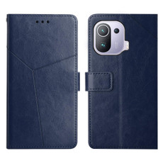 For Xiaomi Mi 11 Pro Y Stitching Horizontal Flip Leather Phone Case(Blue) For Xiaomi Mi 11 Pro Y Stitching Horizontal Flip Leather Phone Case(Blue)