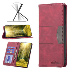For Infinix Hot 11s/Hot 11T Magnetic Splicing Leather Phone Case(Red)
