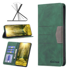 For Infinix Hot 11 Play/Hot 10 Play Magnetic Splicing Leather Phone Case(Green)