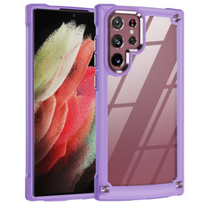 For Samsung Galaxy S22 Ultra 5G TPU + PC Lens Protection Phone Case(Purple) For Samsung Galaxy S22 Ultra 5G TPU + PC Lens Protection Phone Case(Purple)