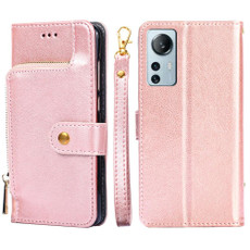 For Xiaomi 12 Lite Zipper Bag Leather Phone Case(Rose Gold) For Xiaomi 12 Lite Zipper Bag Leather Phone Case(Rose Gold)