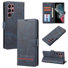 For Samsung Galaxy S22 Ultra 5G Classic Wallet Flip Leather Phone Case(Blue) For Samsung Galaxy S22 Ultra 5G Classic Wallet Flip Leather Phone Case(Blue)
