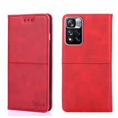 For Xiaomi Redmi Note 11 Pro 5G/Redmi Note 11 Pro+ 5G Cow Texture Magnetic Horizontal Flip Leather Phone Case(Red) For Xiaomi Redmi Note 11 Pro 5G/Redmi Note 11 Pro+ 5G Cow Texture Magnetic Horizontal Flip Leather Phone Case(Red)