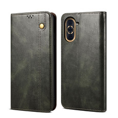 For Huawei Nova 10 4G Oil Wax Crazy Horse Texture Leather Phone Case(Green)