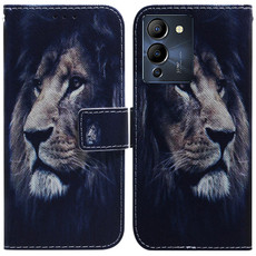 For Infinix Note 12 G96/X670 Coloured Drawing Leather Phone Case(Lion)