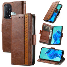 For OPPO Reno 5A CaseNeo Business Splicing Dual Magnetic Buckle Horizontal Flip PU Leather Case with Holder & Card Slots & Wallet(Brown) For OPPO Reno 5A CaseNeo Business Splicing Dual Magnetic Buckle Horizontal Flip PU Leather Case with Holder & Card Slots & Wallet(Brown)