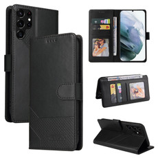 For Samsung Galaxy S22 Ultra 5G GQUTROBE Skin Feel Magnetic Leather Phone Case(Black) For Samsung Galaxy S22 Ultra 5G GQUTROBE Skin Feel Magnetic Leather Phone Case(Black)