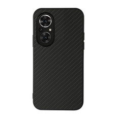 For Honor 50 SE Accurate Hole Carbon Fiber Texture Shockproof Case(Black)